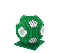 FOCO Officially Licensed 3D Football BRXLZ Bricks Building Construction Toy in Alternative Team Colours (Celtic FC)