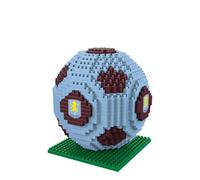 FOCO Officially Licensed 3D Football BRXLZ Bricks Building Construction Toy in Alternative Team Colours (Aston Villa FC)