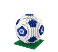 FOCO Officially Licensed 3D Football BRXLZ Bricks Building Construction Toy in Alternative Team Colours (Rangers FC)