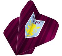 FOCO Officially Licensed Aston Villa Football Club 100 Micron No 2 Shape Dart Flights, Vertical Stripe, 3 Sets of 3 Flights (F3943)