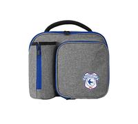 FOCO Officially Licensed Cardiff City FC Grey Lunch Bag with Bottle Holder