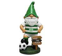 FOCO Celtic FC Football Scottish League Keep Off The Pitch Garden Gnome Ornament Indoor/Outdoor