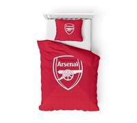 FOCO Officially Licensed Football Essential Single Duvet & Pillowcase Bedding Set (Arsenal FC)