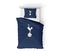 FOCO Officially Licensed Football Essential Single Duvet & Pillowcase Bedding Set (Tottenham Hotspur FC)