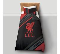 FOCO Officially Licensed Liverpool FC Dark Rayz Reversible Single Duvet Cover Set with Pillowcase
