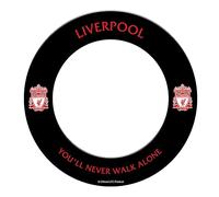 FOCO Officially Licensed Liverpool Football Club Dart Board Surround for Metal Darts, Black with Red Crest (SU185)