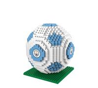 FOCO Officially Licensed 3D Football BRXLZ Bricks Building Construction Toy in Alternative Team Colours (Manchester City FC)