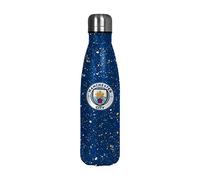 FOCO Premier League Football Manchester City Fan Thermal Paint Splatter Insulated 500ml Bottle