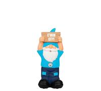 FOCO Officially Licensed Manchester City FC Slogan Sign Football Garden Gnome