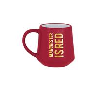 FOCO Officially Licensed Manchester United FC Red Metallic Slogan Large Base Mug