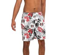FOCO Officially Licensed Men's Floral Print Football Beach Board Shorts (Fulham FC) (Small)