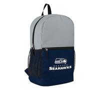 FOCO Officially Licensed NFL Travel School Backpack with 2-Tone Main Logo, Color Block, Color, Seattle Seahawks, Talla única, Daypack Backpacks