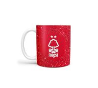 FOCO Officially Licensed Nottingham Forest FC Red Paint Splatter Football Mug