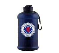 FOCO Officially Licensed Rangers FC Football 2 Litre/70 oz Large Clear Blue Sports Water Bottle
