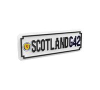 FOCO Officially Licensed Scotland BRXLZ Street Wall Sign 3D Bricks Construction Toy Model