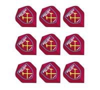 FOCO Officially Licensed West Ham Football Club Dart Flights Extra Thick 75 Micron - 3 Sets per pack (9 darts Flights in total) - Professional Darts Accessories