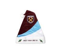 FOCO Officially Licensed West Ham United FC Colourblock Football Christmas Santa Hat