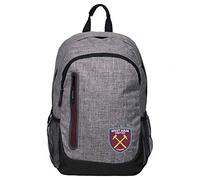 FOCO Football Club Branded Premium Heather Grey Laptop Backpack (West Ham United)