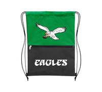 FOCO Philadelphia Eagles Retro Design Split Color Drawstring Bag