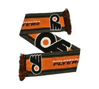 FOCO Philadelphia Flyers Big Logo NHL Scarf, Orange Grey Black, Team Colours with Fringe