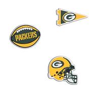 FOCO Pick Your NFL Team Shoe Decoration Charms - 3 Pack, Green Bay Packers