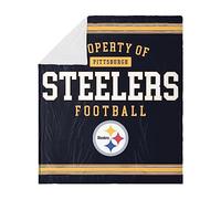 FOCO Pittsburgh Steelers Sherpa Fleece Blanket - 60 X 70