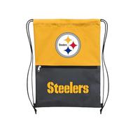 FOCO Pittsburgh Steelers Split Color Drawstring Bag