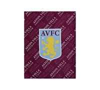 FOCO Premier League Football Aston Villa Fan Bed Throw Blanket