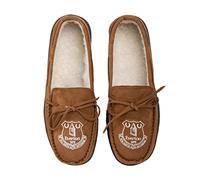 FOCO Premier League Football Everton Fan House Shoes Moccasin Slippers Mens Size 12-13