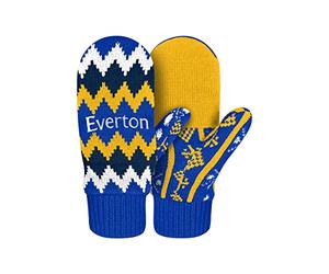 FOCO Premier League Football Everton Fan Knitted Gloves Mittens