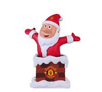 FOCO Premier League Football Manchester United Fan Chimney Christmas Indoor Outdoor Ornament Bearded Gnome