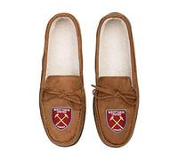 FOCO Premier League Football West Ham United Fan House Shoes Moccasin Slippers Mens Size 12-13