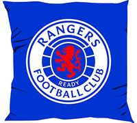 FOCO Rangers Crest Cushion - Blue Microfibre With Big Club Logo