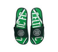 FOCO SPFL Scottish Premiership Football Celtic Fan Mens Size 10/11 Pool Shower Sliders
