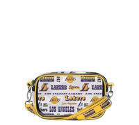 FOCO Unisex's NBA Team Logo Stripe Clear Crossbody Bag, Retro Print, One Size
