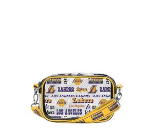 FOCO Unisex's NBA Team Logo Stripe Clear Crossbody Bag, Retro Print, One Size