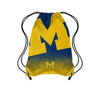 FOCO Unisex's NCAA College Team Logo Gradient Print Drawstring Bag Backpack Michigan Wolverines, One Size