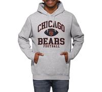 FOCO Unisex's NFL Team Logo Football Arched Wordmark Pullover Hoodie Hooded Sweatshirt, Athletic Heather, XXL