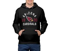 FOCO Unisex's NFL Team Logo Heritage Print Black Pullover Hoodie Hooded Sweatshirt, S