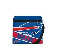 FOCO Unisex's Zipper NFL-Buffalo Bills Big Logo Stripe 6 Pack Cooler, Team Color, One size