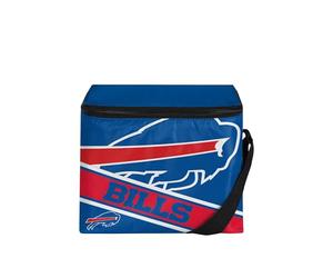 FOCO Unisex's Zipper NFL-Buffalo Bills Big Logo Stripe 6 Pack Cooler, Team Color, One size