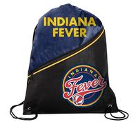 FOCO - WNBA High End Diagonal Zippered Drawstring Backpack Gym Bag, Black, 18.75" x 14", Backpack