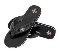 FOCO Women's Logo Sandals Kansas City Chiefs NFL Sequin Flip Flops-S, Team Color, 5-6