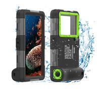 FocRelaxer IPX8 Waterproof Phone Case for Swimming Universal Diving Cover Underwater Phone Pouch for iPhone 14 13 12 11 Pro Max Samsung S23 S22 S21 Ultra Huawei Google OnePlus Xiaomi LG(2nd Gen) Green