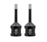 FOCSTOL Diamond Core Drill Bit - 2pcs 6mm Diamond Hole Saw for Porcelain Ceramic Tile Marble Granite Quartz M14 Thread