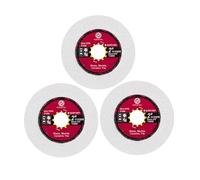 FOCSTOL Diamond Glass Cutting Disc - 3pcs 50 mm Diamond Saw Blade for Glass Jade Crystal Wine Bottle for Mini Angle Grinder with 10 mm Arbor