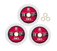 FOCSTOL Diamond Glass Cutting Disc - 3pcs 85 mm Diamond Saw Blade for Glass Jade Crystal Wine Bottle for Angle Grinder Arbor 15 mm x 10 mm