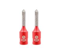 FOCSTOL Diamond Mortar Raking Bit - 2pcs Mortar Router Bit with Carbide Tipped for Mortar Removal and Tuck Pointing Masonry Stone Brick Removal 8mm x 42mm
