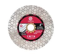 FOCSTOL Diamond Tile Saw Blade - 105mm Double Side Cutting Grinding Disc Wheel for Porcelain Ceramic Tile Marble Artificial Stone for Angle Grinder Arbor 22.23mm-15.875mm