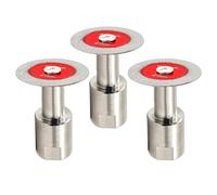 FOCSTOL Mini Diamond Glass Cutting Disc - 3pcs 40mm Glass Saw Blade with M14 Flange for Glass Jade Crystal Wine Bottle Ceramic Tile